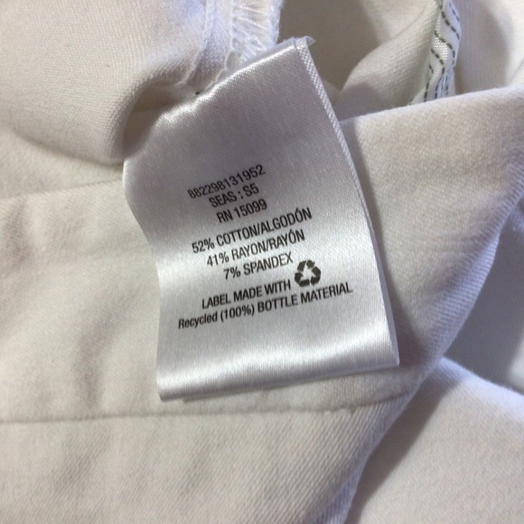 Metaphor White Stretch Pants 6 - Picture 6 of 8